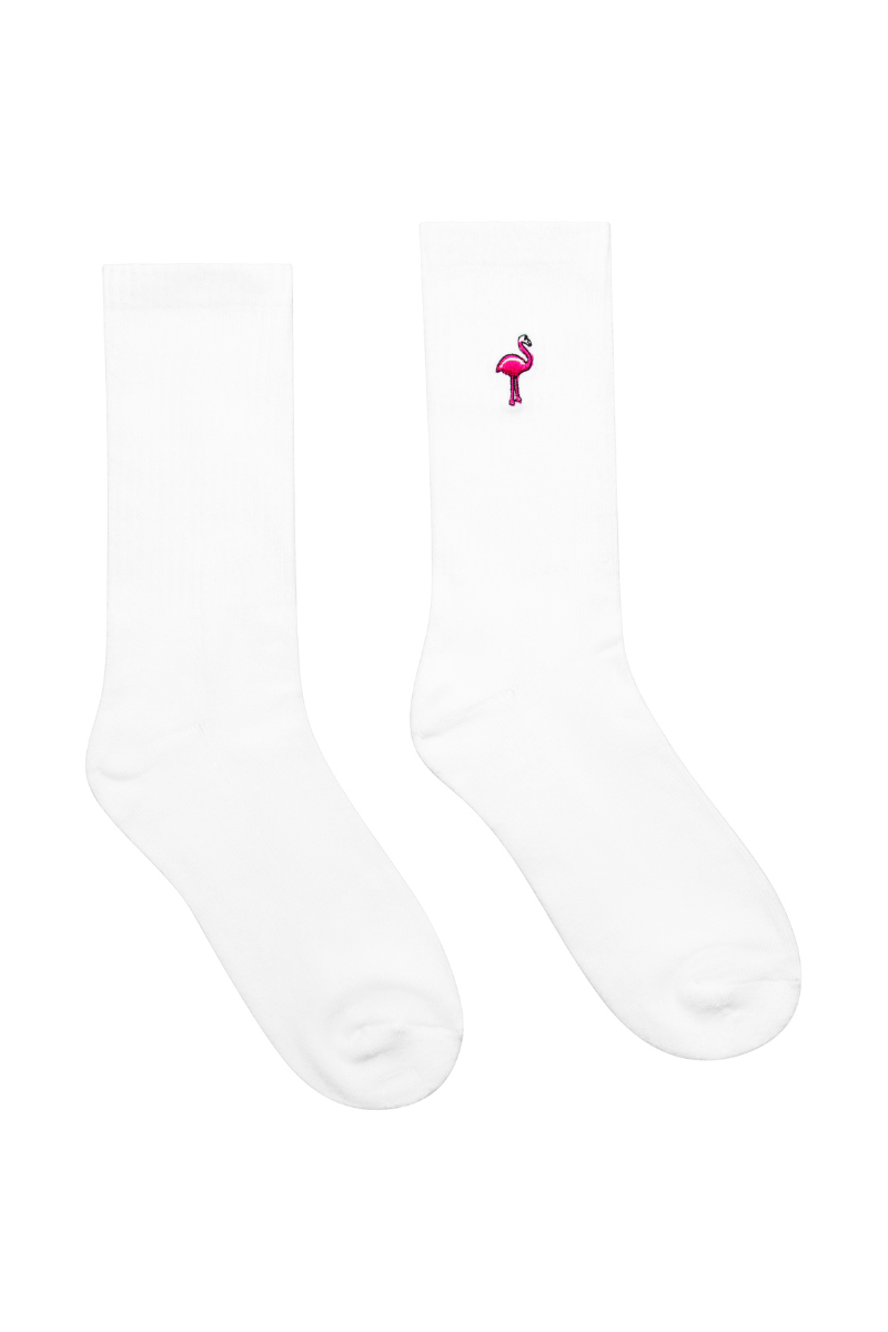 Crew Socks In Flamingos Icon