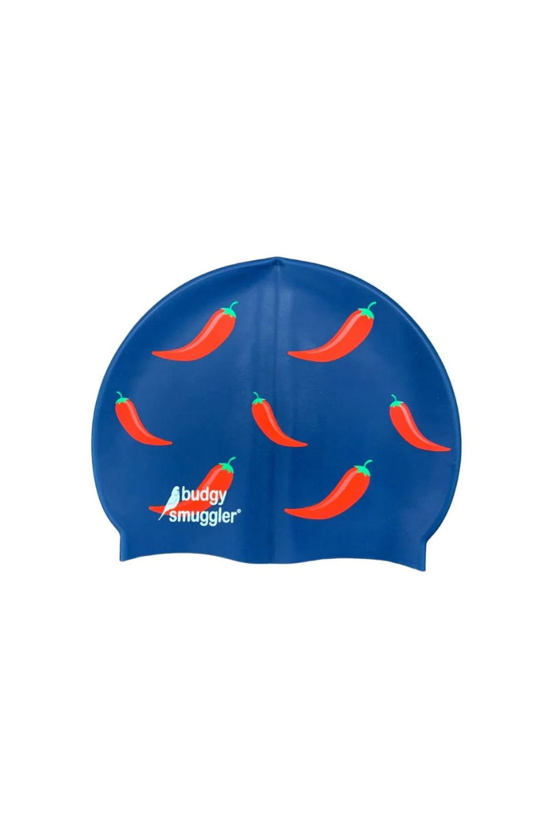 Swim Cap in Chilli Willi Budgy Smuggler Australia
