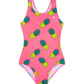Girls One Piece in Pink Pineapples
