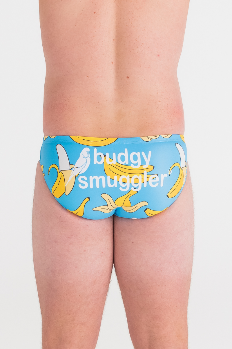 MENS SWIMWEAR BLUE BANANAS DESIGN BUDGY SMUGGLER AU Budgy