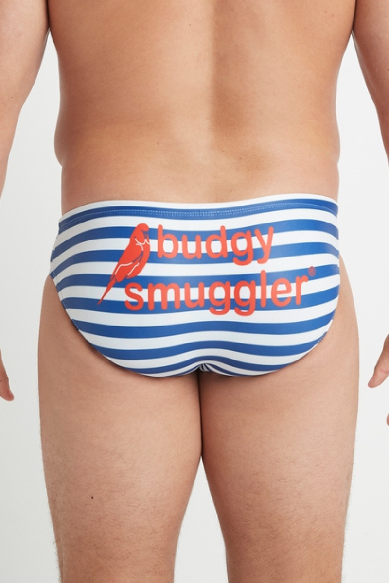 European and American Men's Colorful Striped Swimsuits Fashion Swimwear  Beach Quick-drying Bikini Swimming Briefs