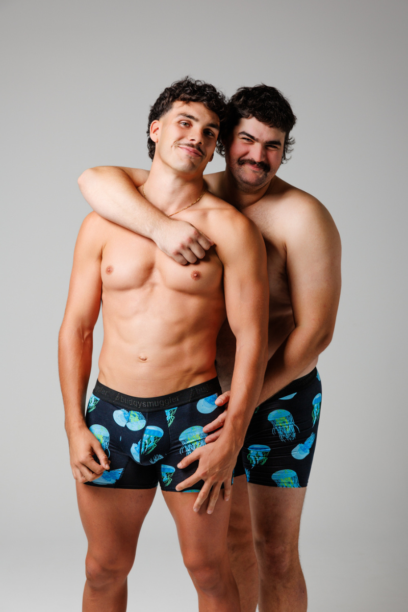 MENS UNDERWEAR JELLY FISH DESIGN BUDGY SMUGGLER AU Budgy