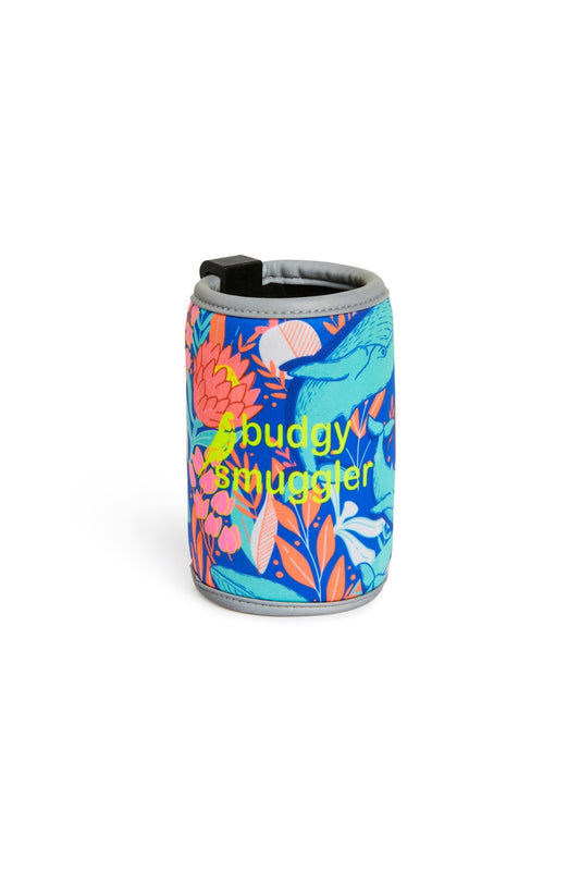 Stubby Holder in Blue Whale with Clip