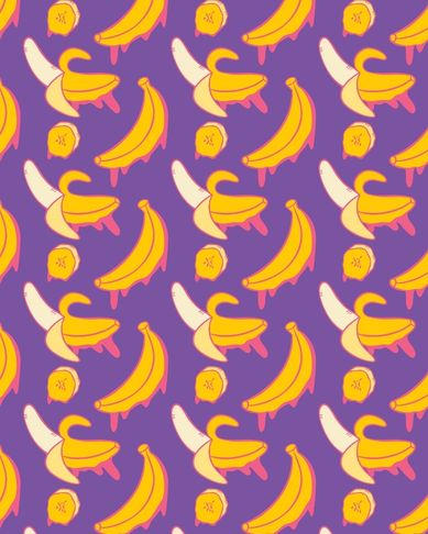 Drippy Bananas Print