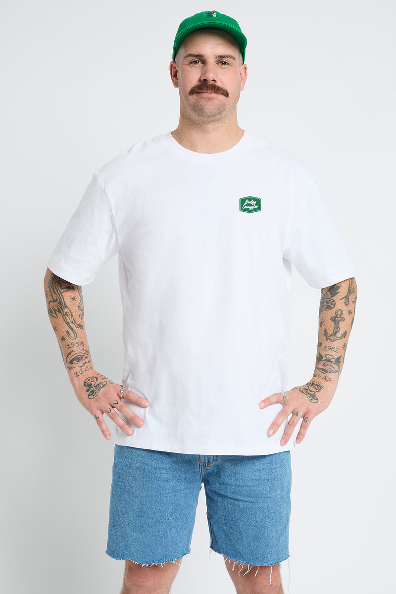 White Tee with Pasta Shop