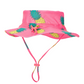 Kids Swim Hat in Pink Pineapples UPF 50+