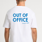 White Tee with Out of Office