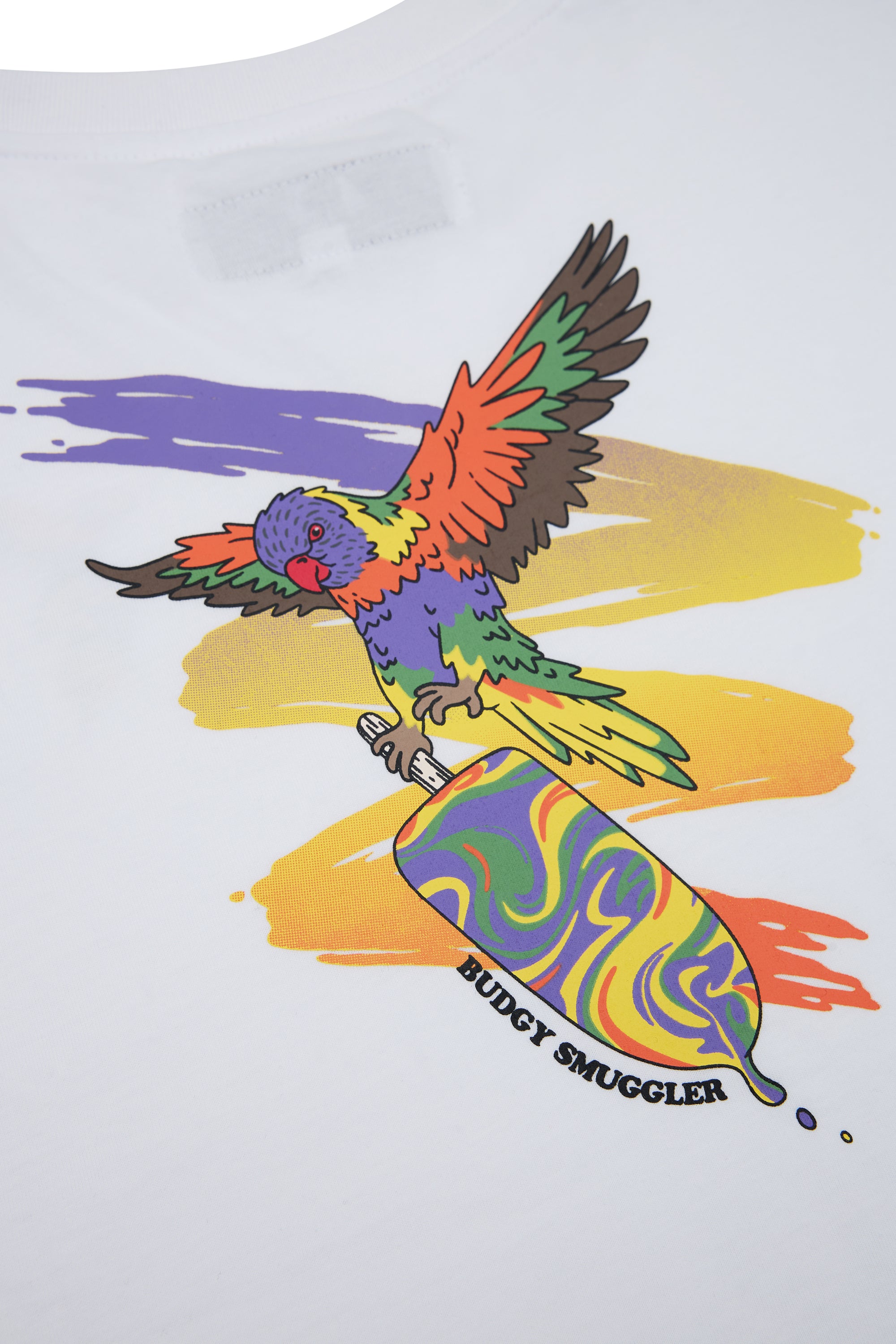 Kids White Tee with Lorikeets