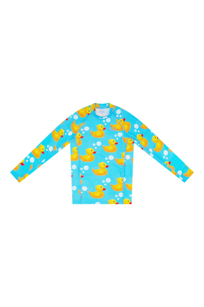 Rubber Ducks Kids Long Sleeve Rash Vest