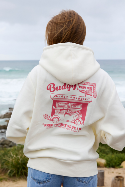 Hoodie in Cream Bondi Store