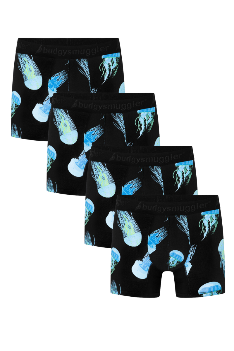 4 Pack Bundle of Premium Underwear (2.0) in Box Jelly Fish