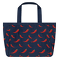 Large Tote Bag in Reversible Chilli Willies
