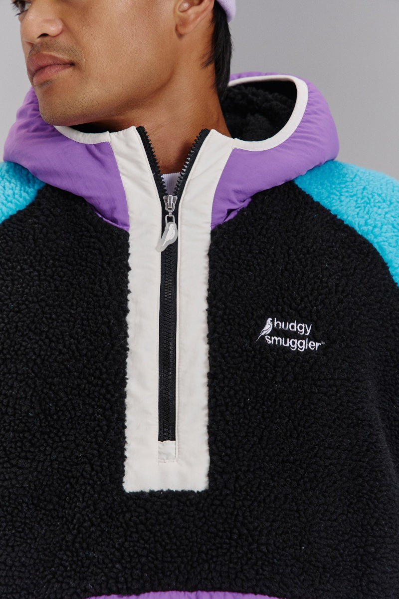 Retro Polar Fleece in Violet Voltage