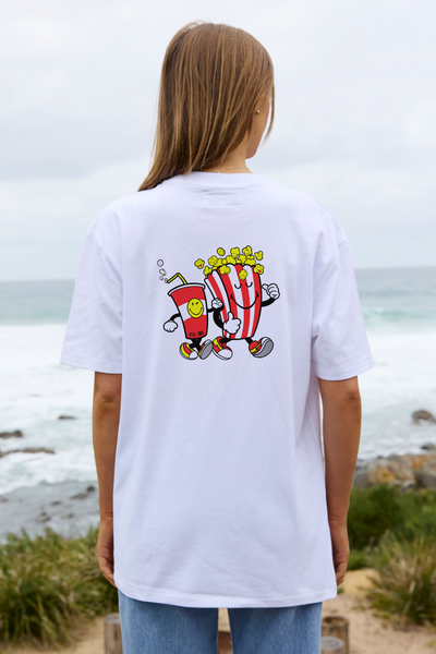 White Tee with Smiley World 1