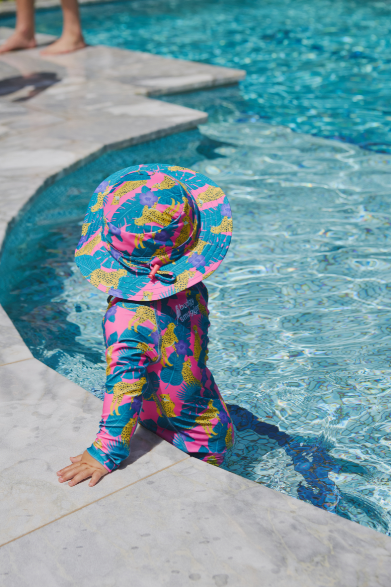 Kids Onesie Swim Bundle in Cheeky Cheetahs UPF 50+