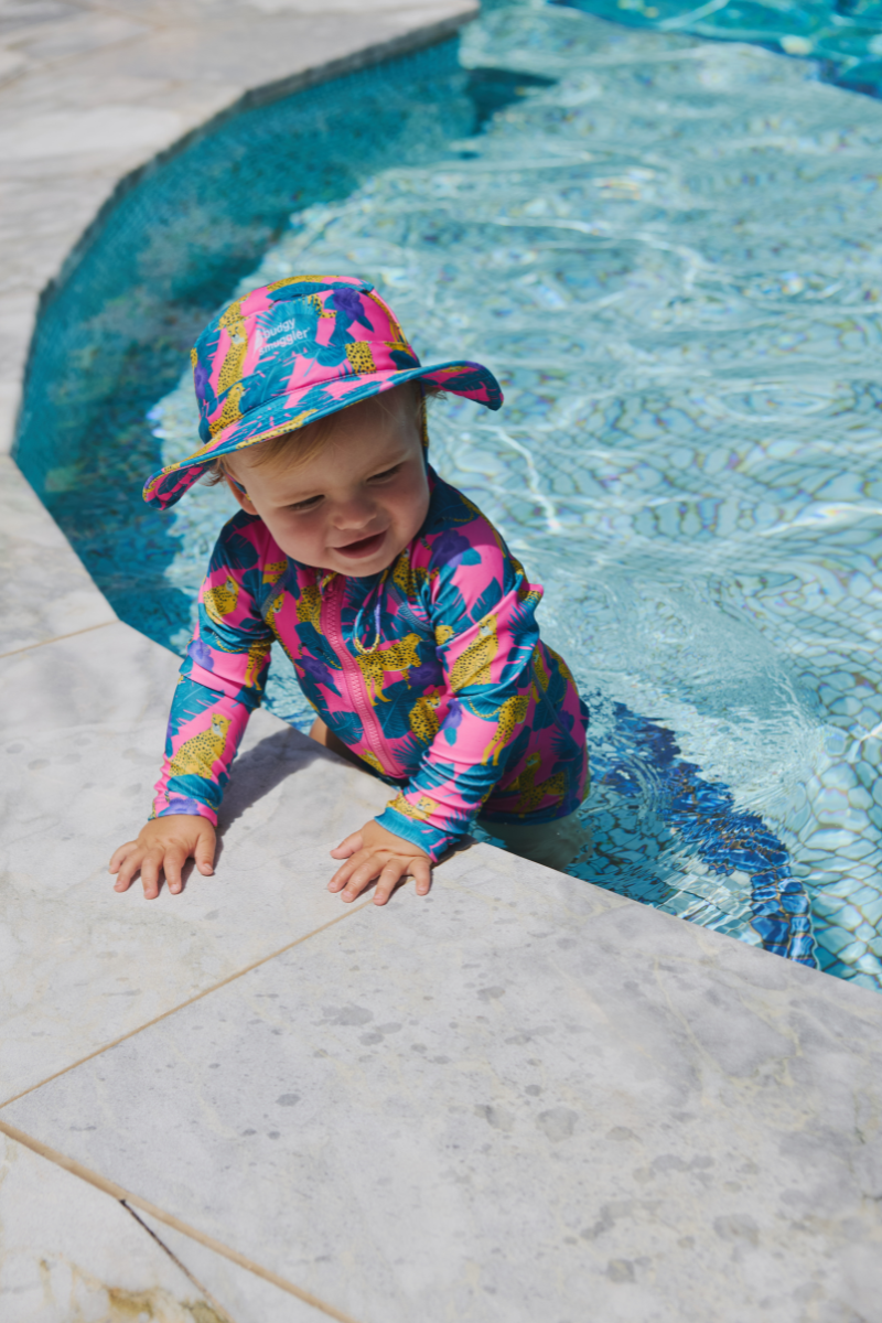 Kids Onesie Swim Bundle in Cheeky Cheetahs UPF 50+