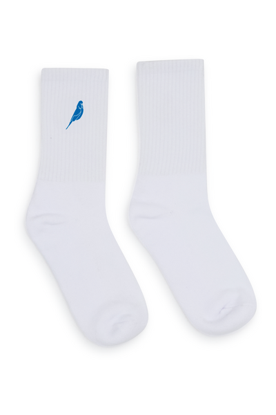 Crew Socks In Budgy Blue Bird