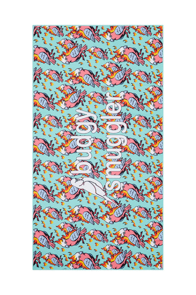 Double Sided Towel in Flaming Galahs