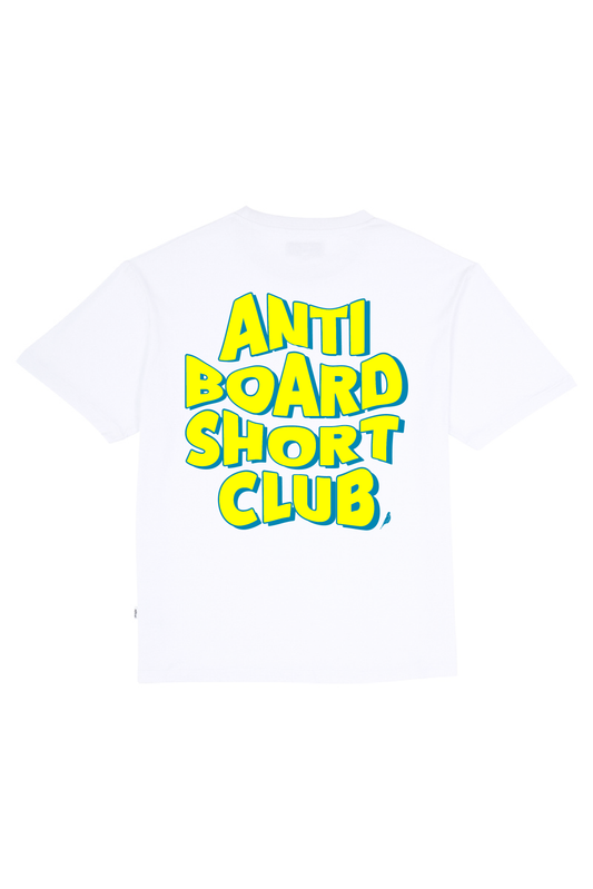 Lime Anti Board Short Club on White