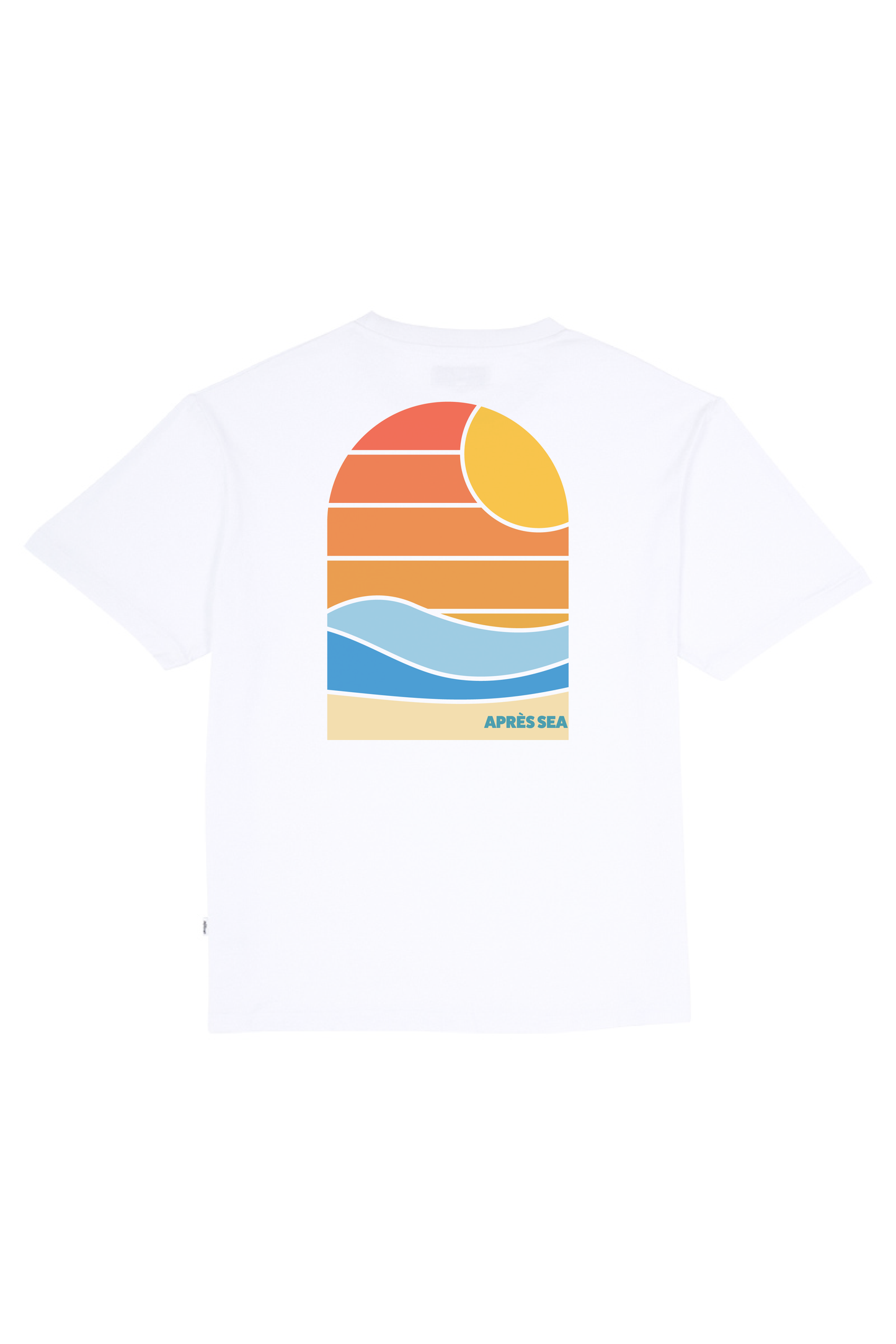 White Tee with Apres Sea