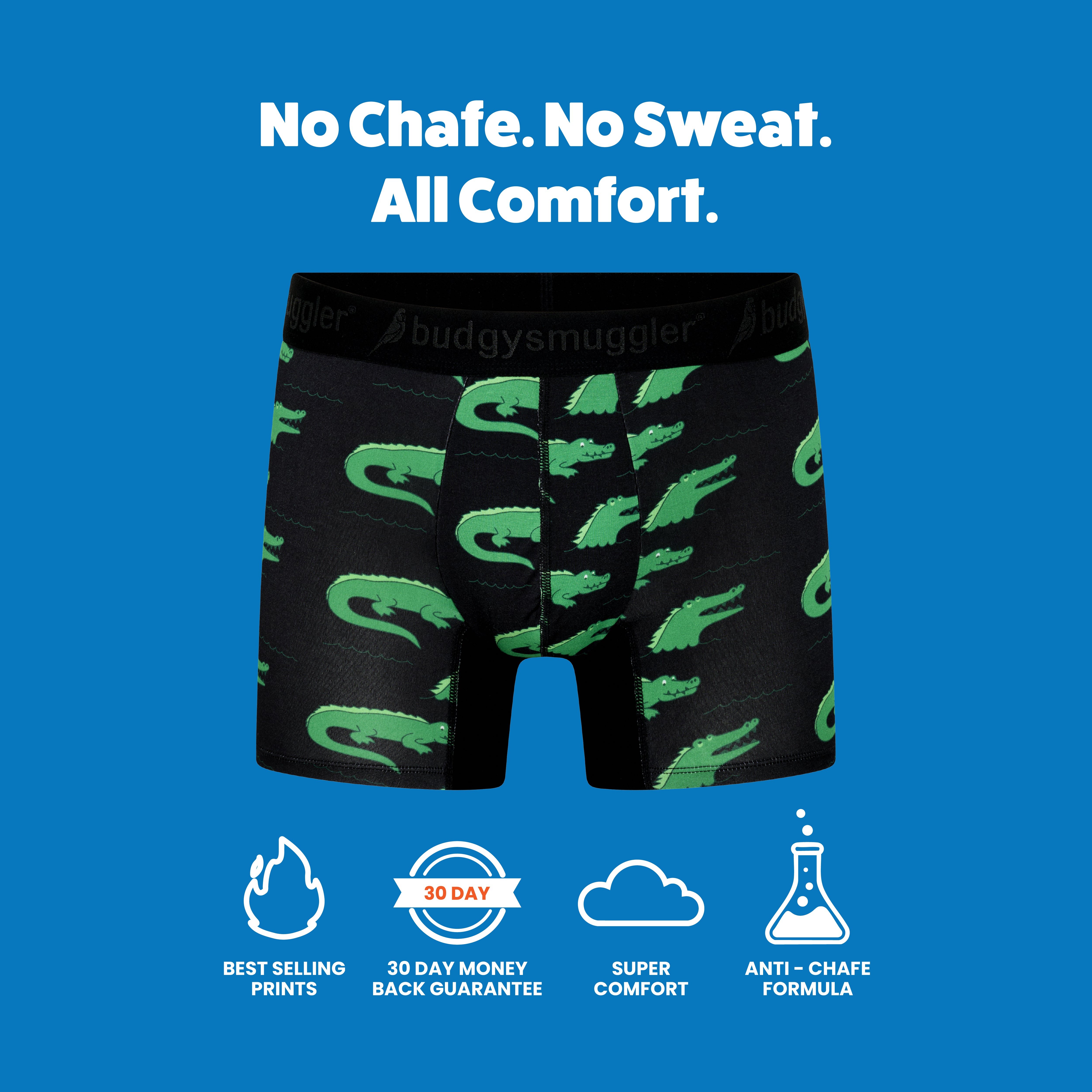 Men's Underwear Trunks in Black Crocs
