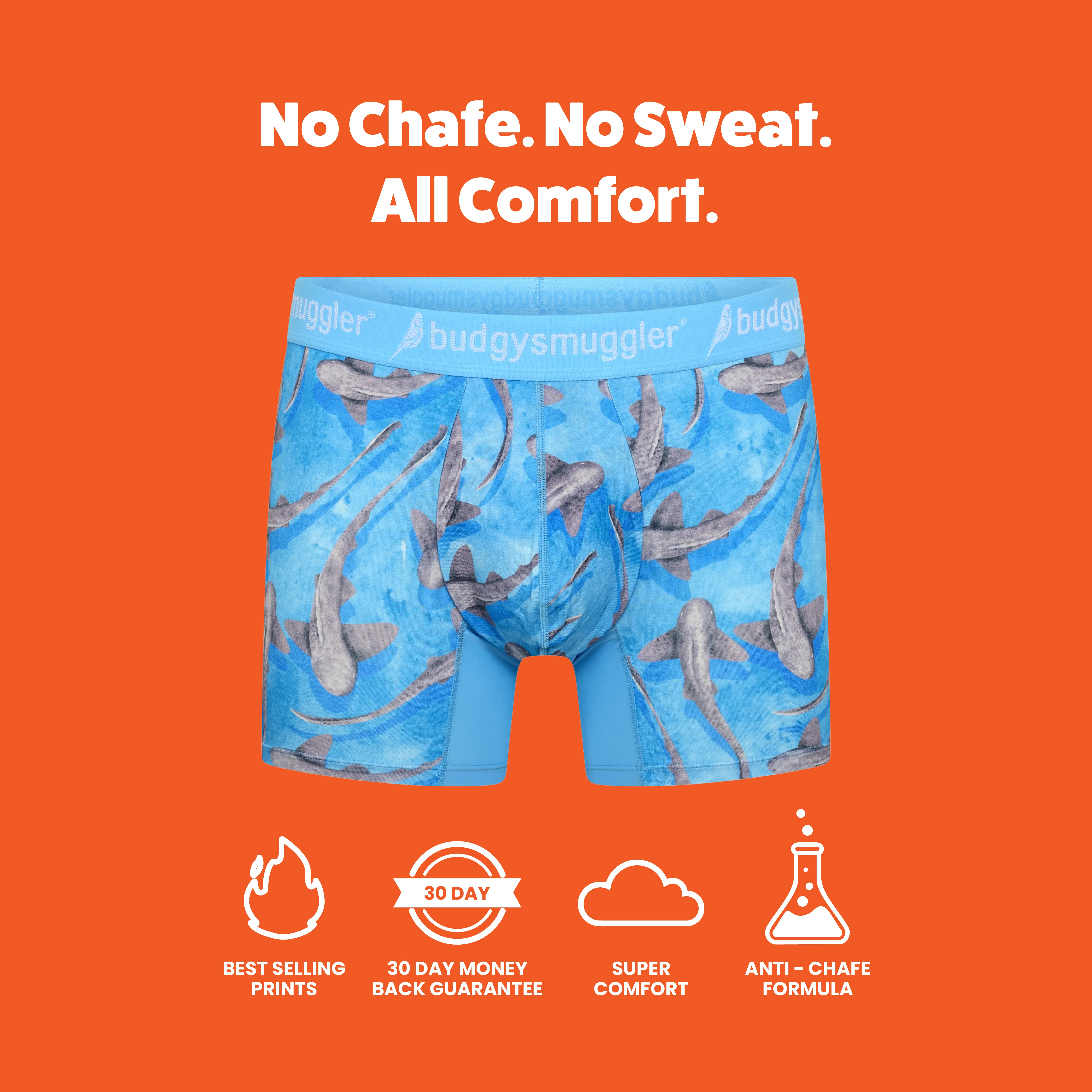 Men's Underwear Trunks in Techno Parrots