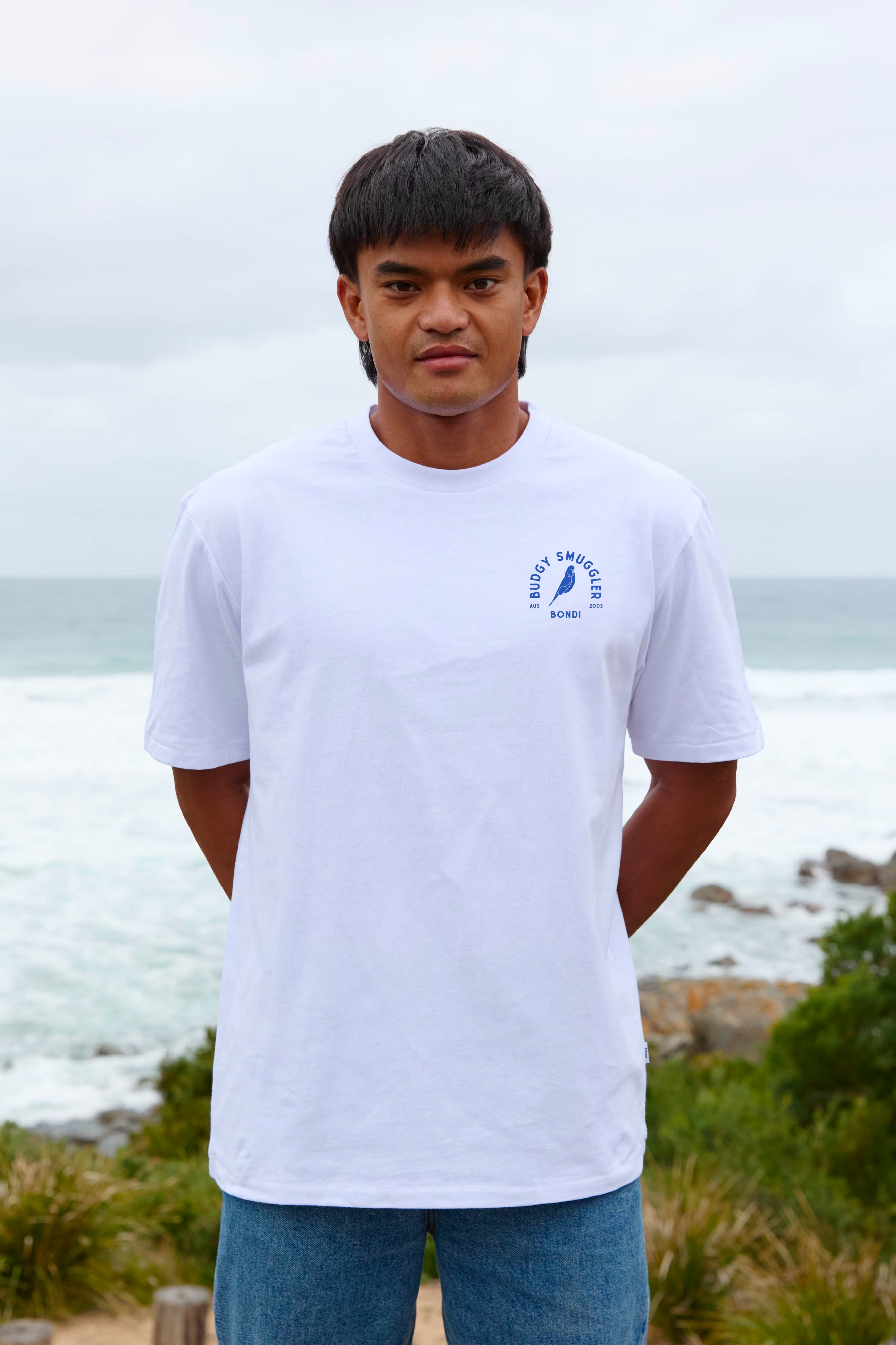 Lightweight White Tee in Bondi Store 26
