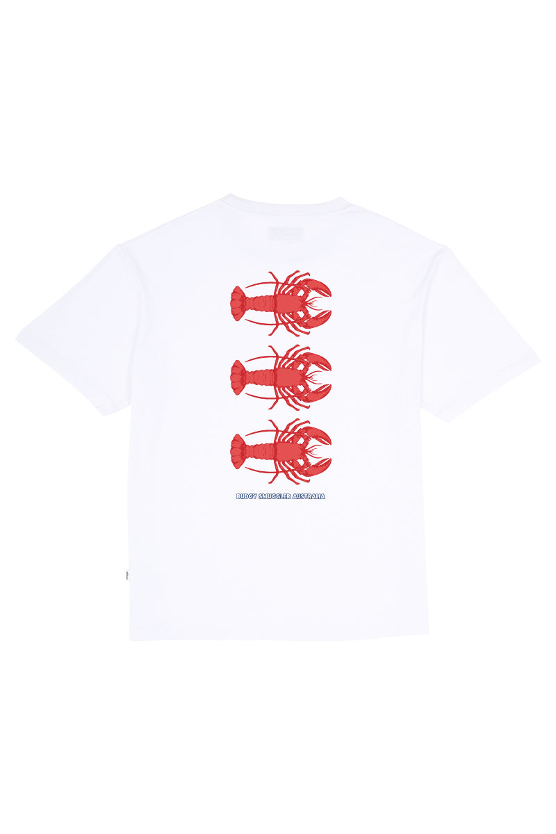 White Tee with Lobster