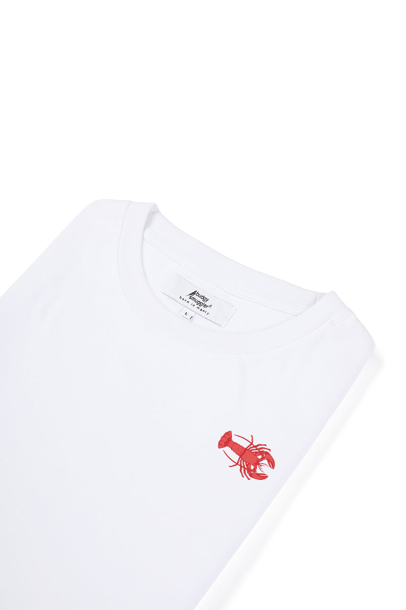 White Tee with Lobster