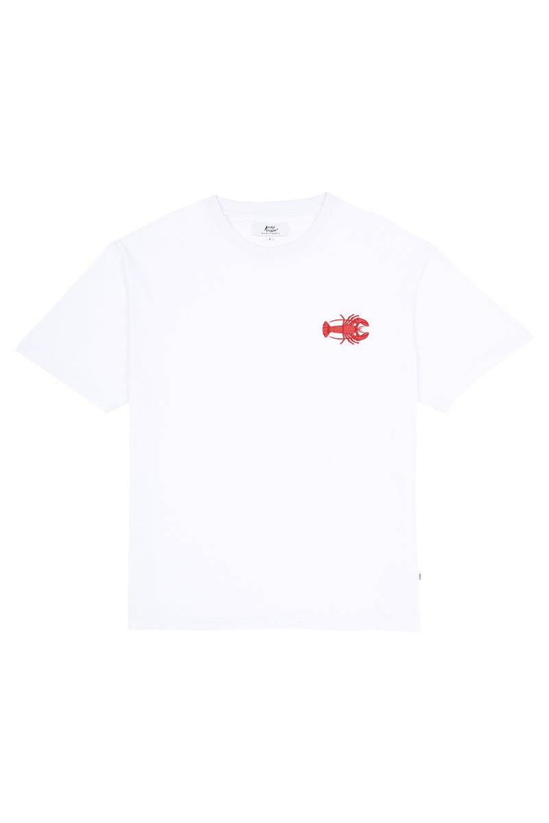 White Tee with Lobster