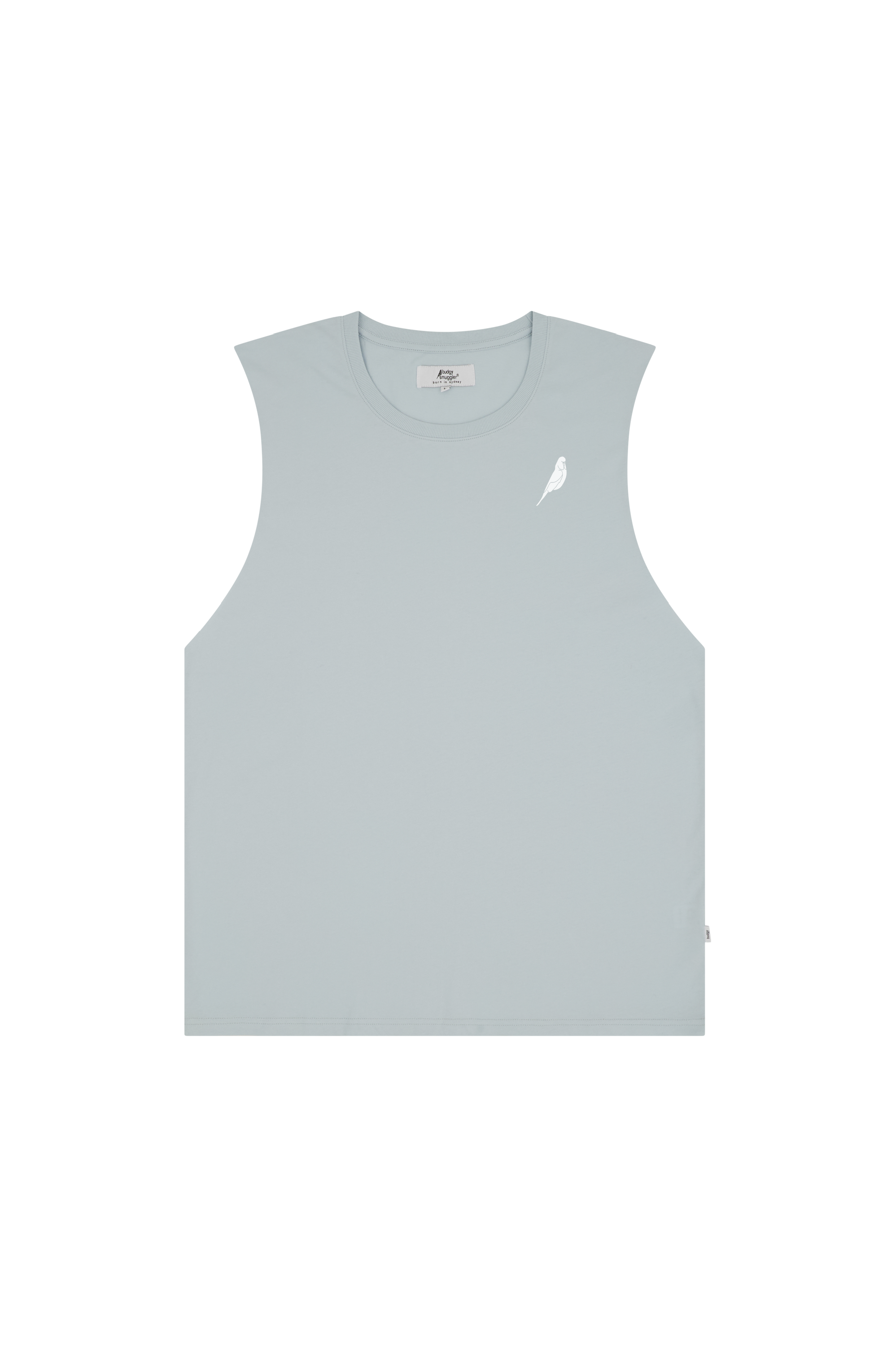Light Blue Singlet with Budgy Arch logo