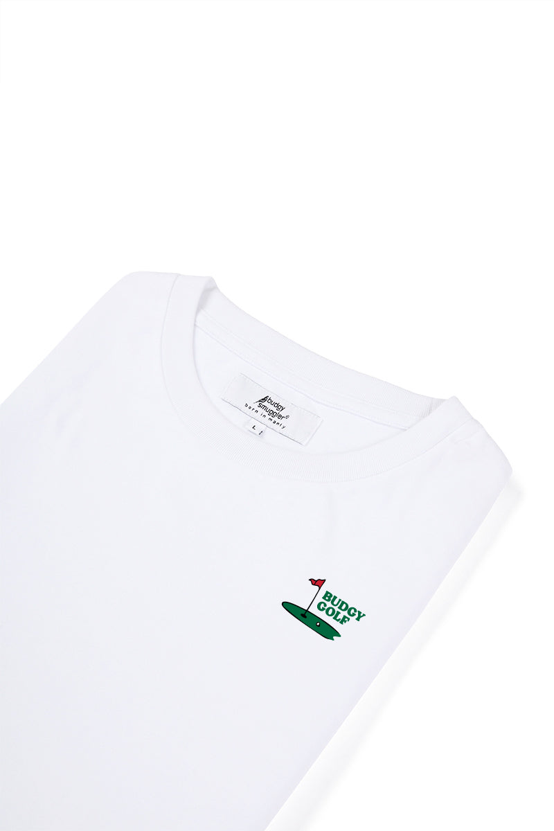 White Tee with Pizza and Putt