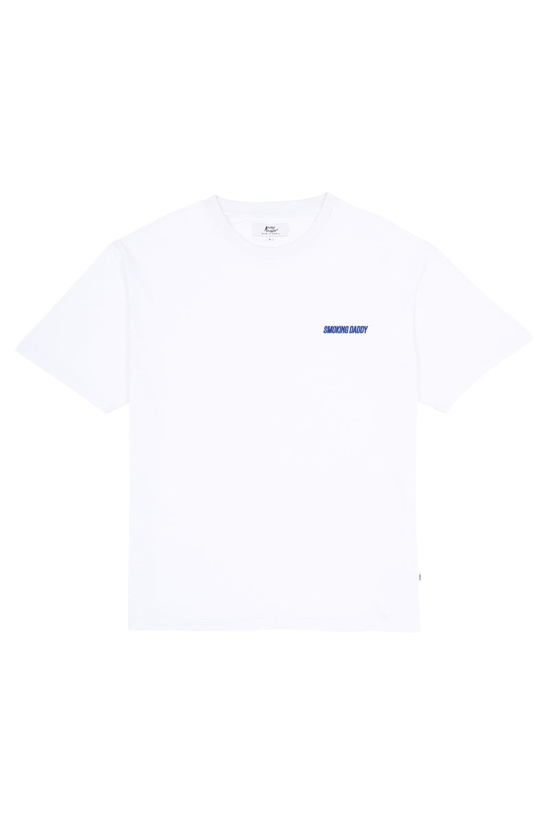 White Tee with Smoking Daddy