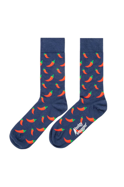 Budgy Socks in Chilli Willies
