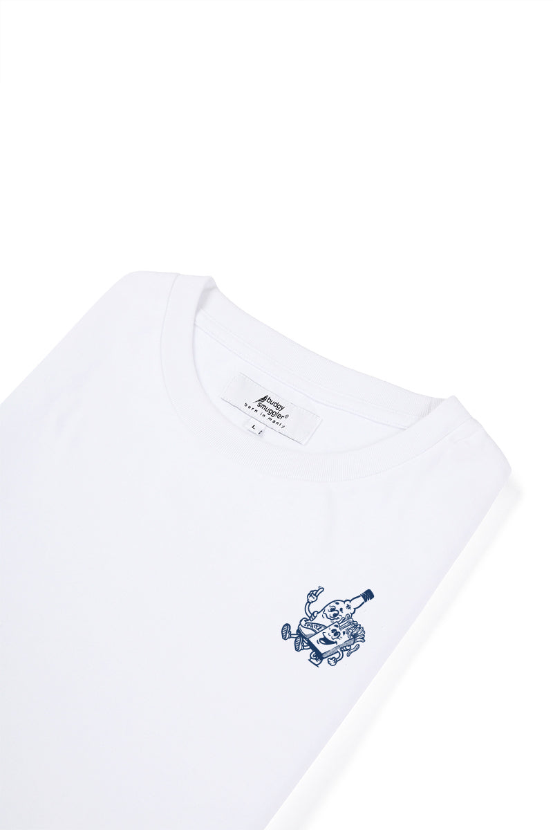 White Tee with Sprites and Frites