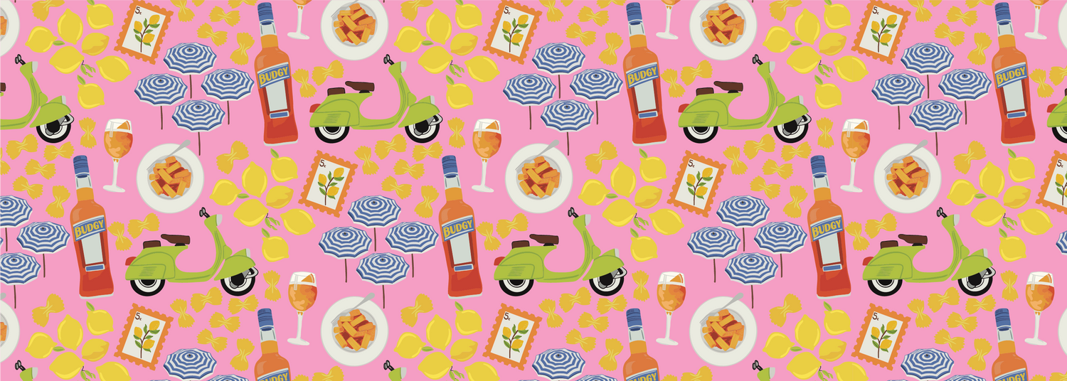Pink Amalfi Print banner