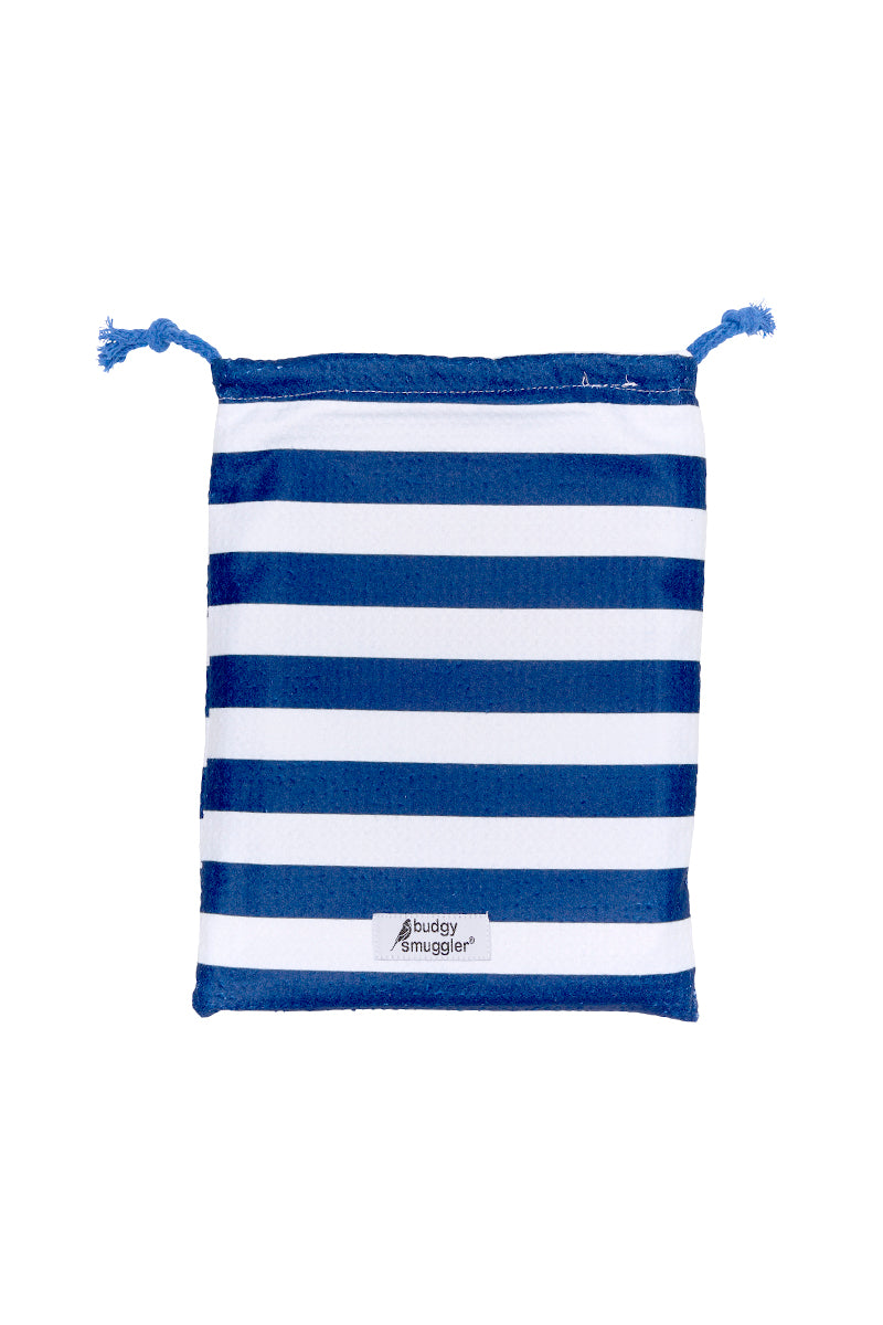 Double Sided Towel in Sailor Stripe | Large Logo