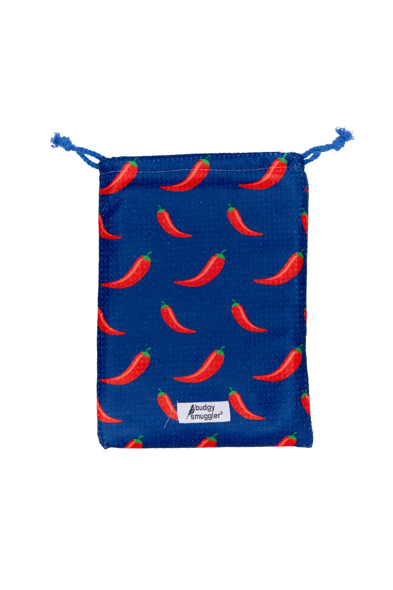 Mens Swim, Towel and Cap Bundle in Chilli Willies