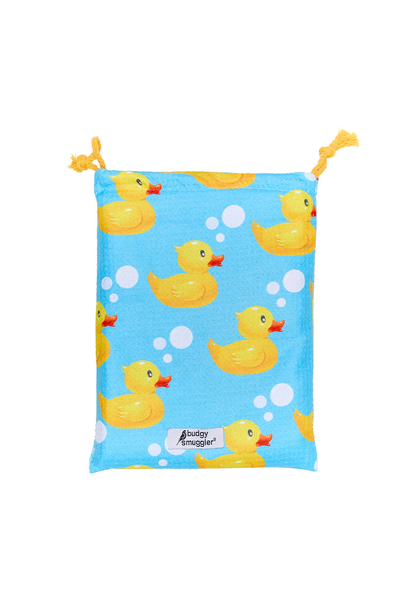 Mens Swim, Towel and Bucket Hat Bundle in Rubber Ducks