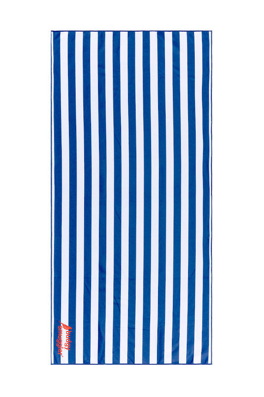 Double Sided Towel in Sailor Stripe | Small Logo