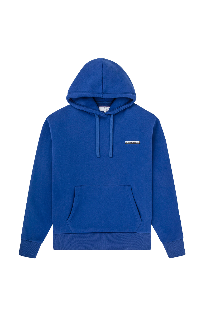 Hoodie in Bright Blue Badge