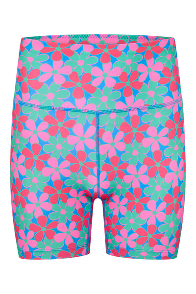 Booty Shorts 2.0 in Fluro Flowers 2.0