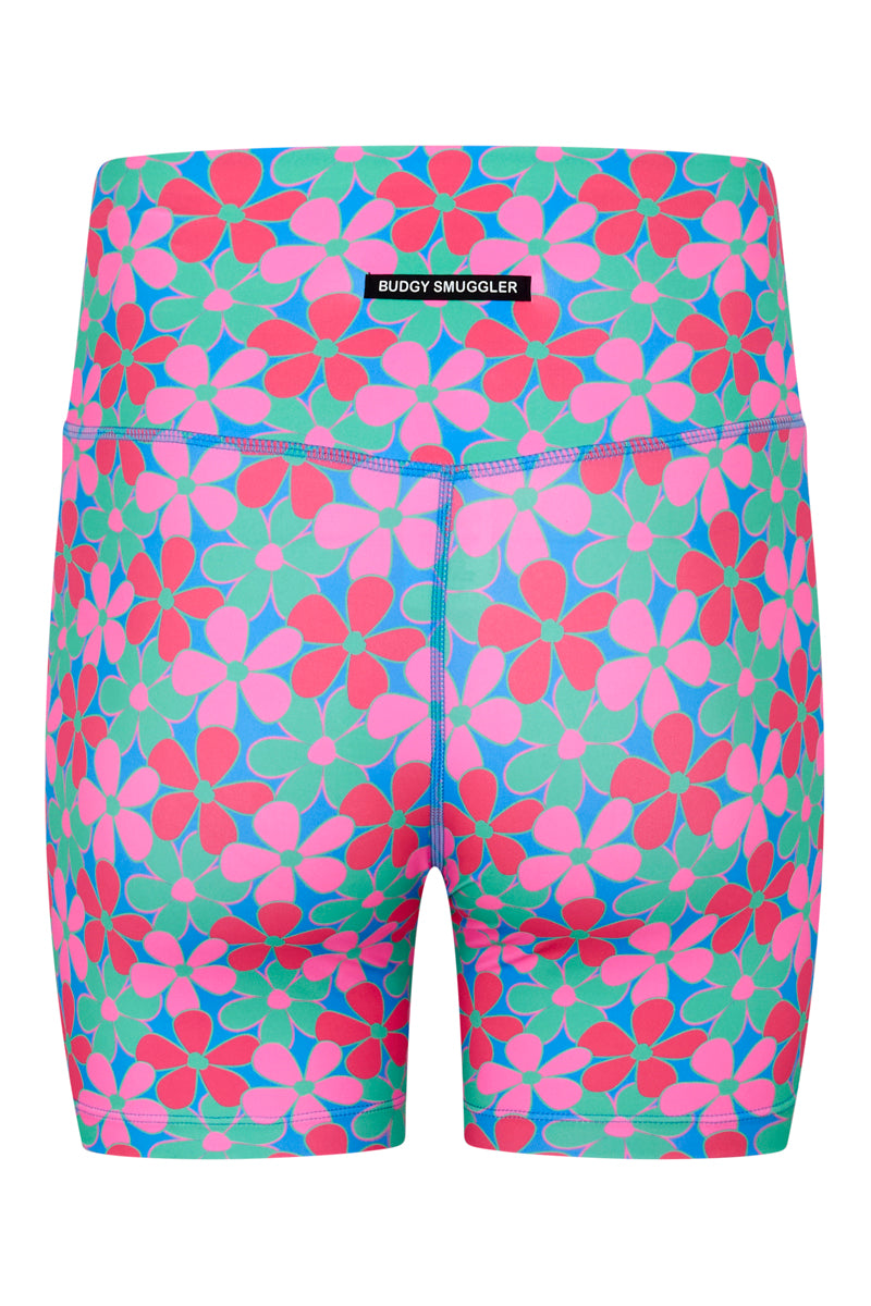 Booty Shorts 2.0 in Fluro Flowers 2.0