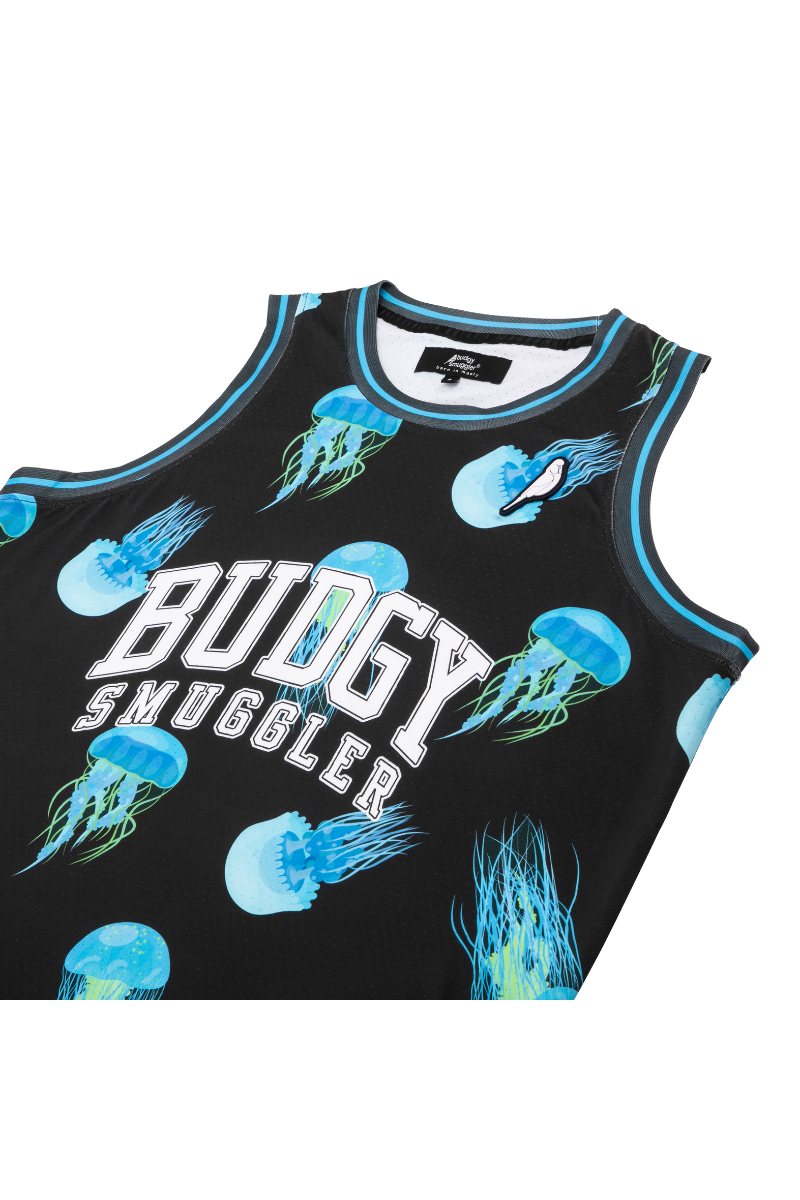 Basketball Singlet in Box Jellyfish