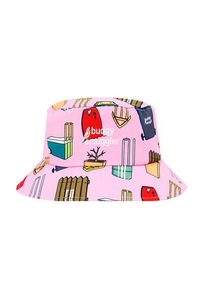 Bucket Hat 2.0 in Pink Cricket Wicket