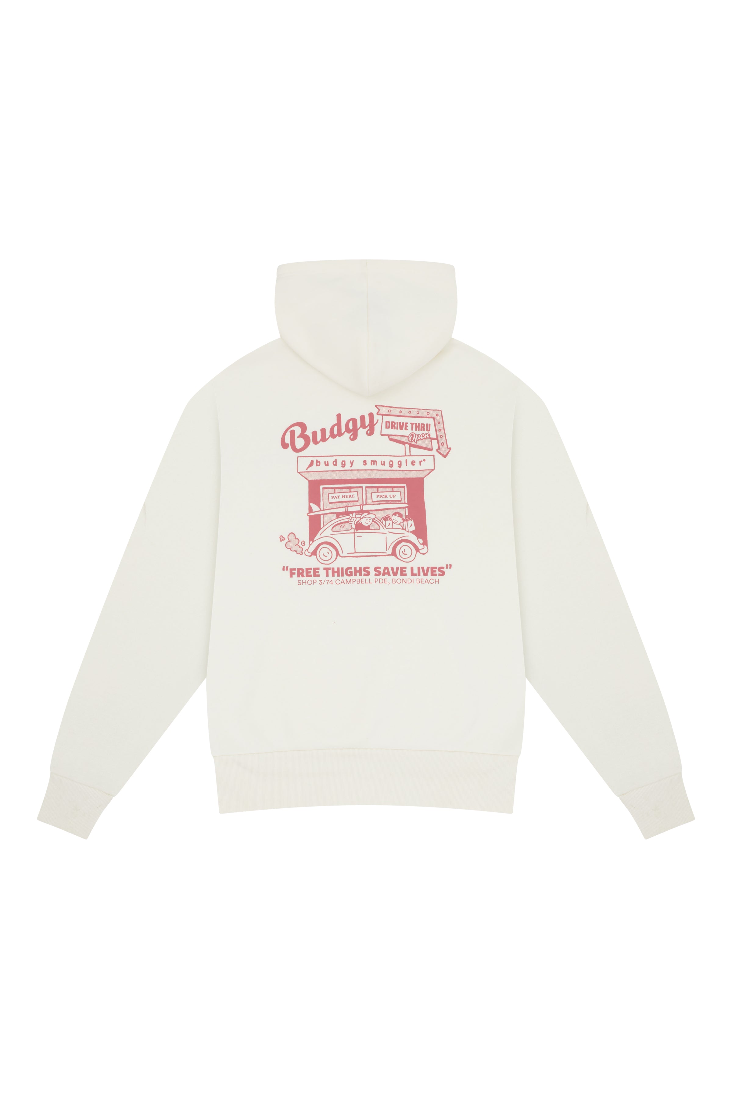 Hoodie in Cream Bondi Store