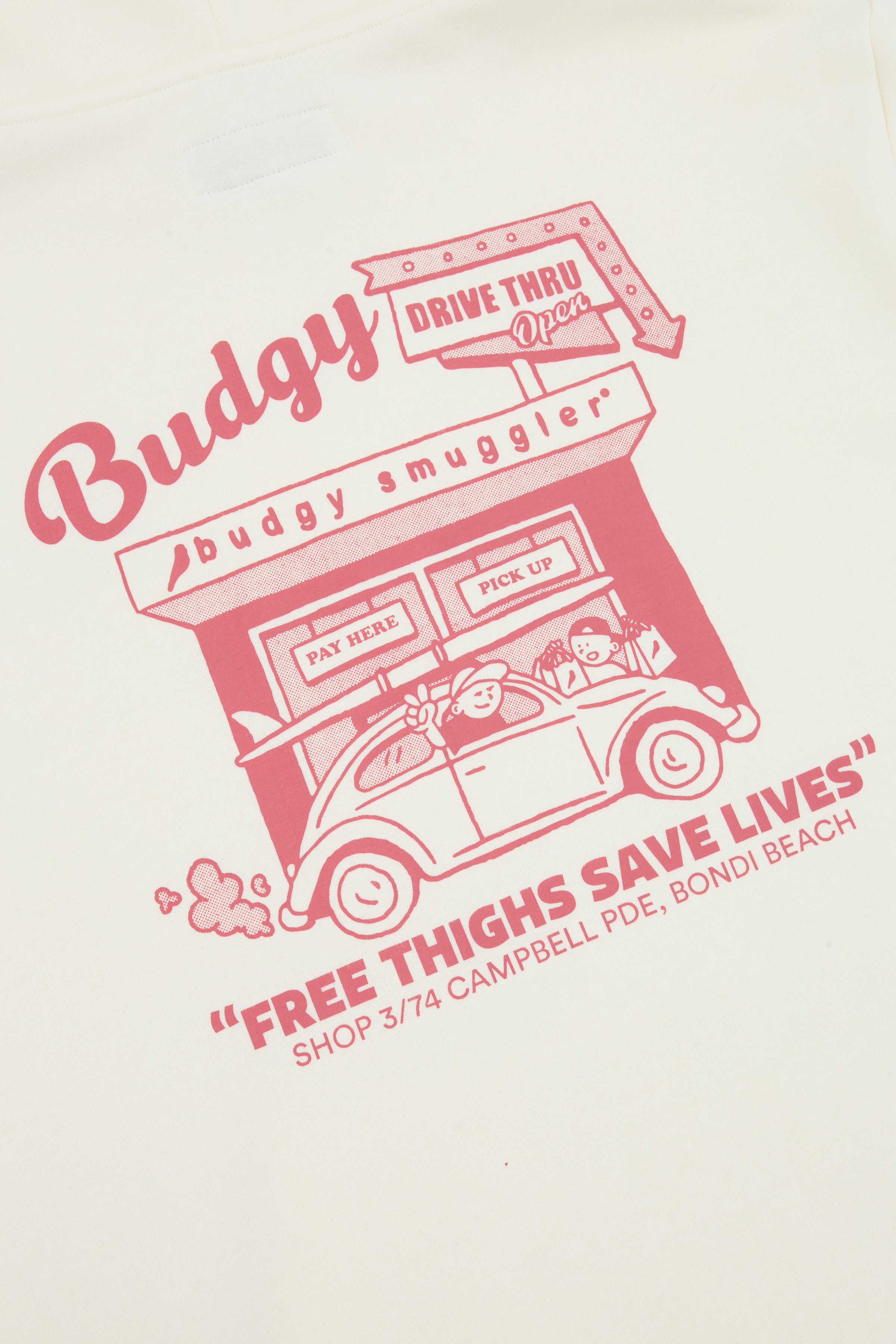 Hoodie in Cream Bondi Store