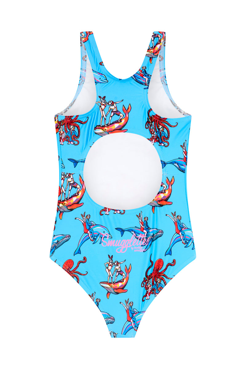 Girls One Piece in Sea Animals By Gillie & Marc