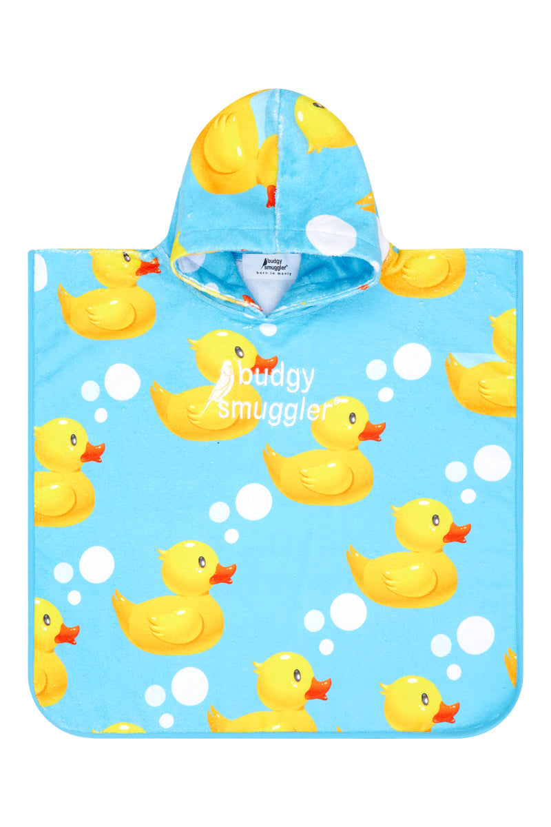 Kids Hooded Towel in Rubber Ducks