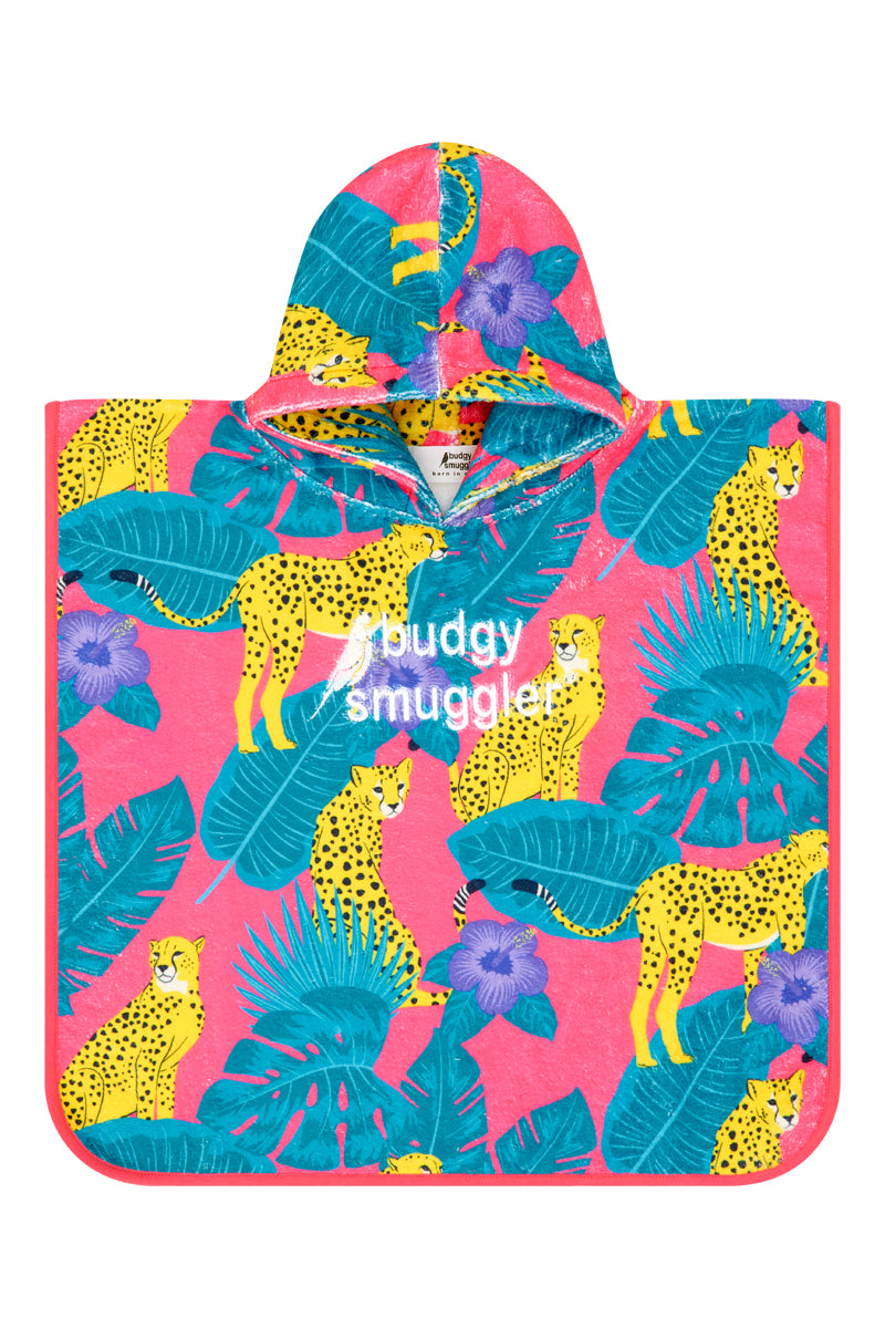 Kids Hooded Towel in Cheeky Cheetahs